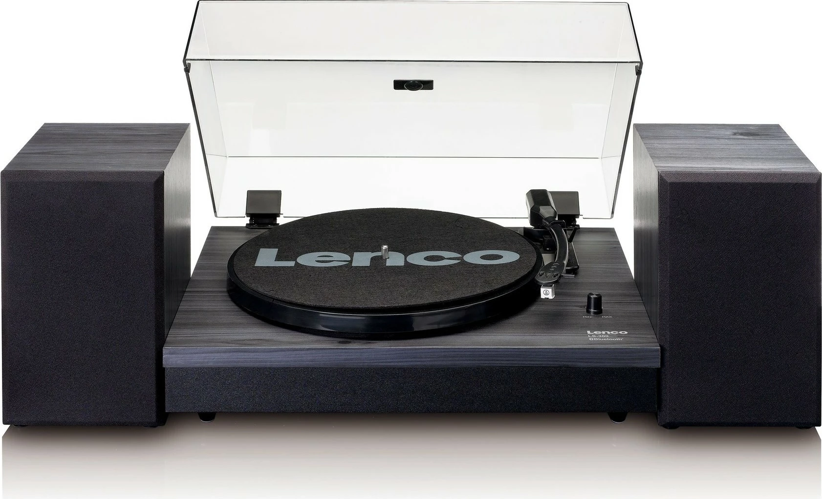 Gramofon Lenco LS-300, Bluetooth, 2 zvočnika, les, črn