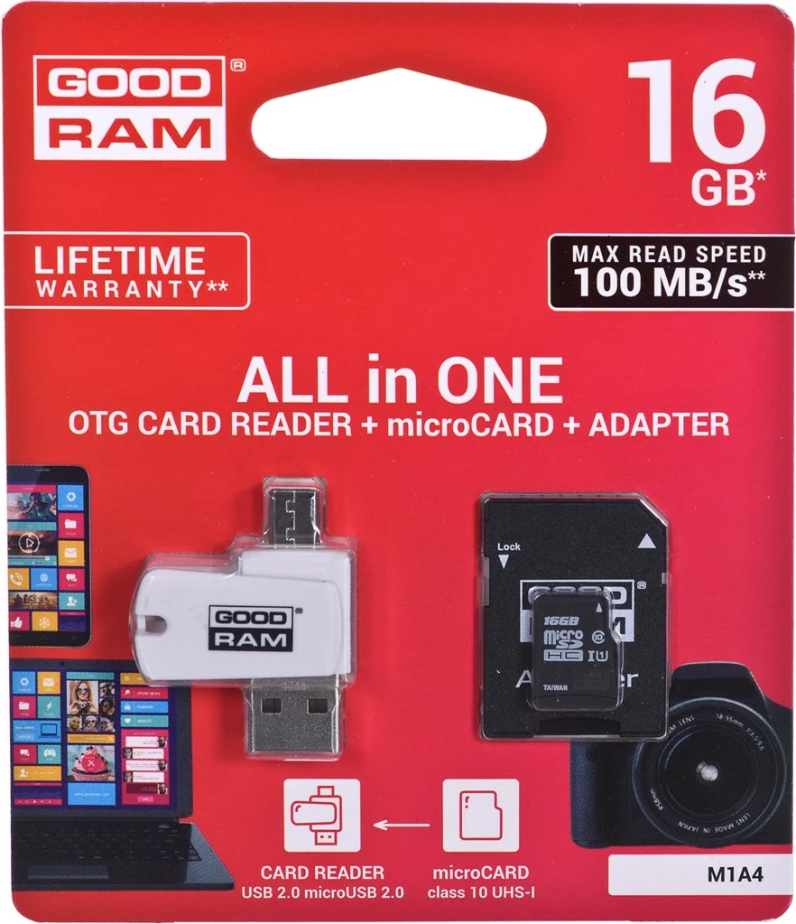 Kartica pomnilnika Goodram M1A4-0160R12, 16 GB, črna