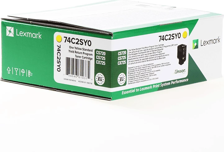 Toner Lexmark 74C2SY0 XL, 7000 strani, rumena