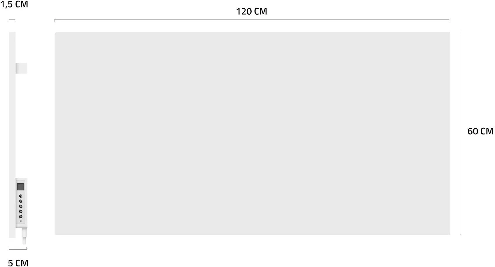 Grelec panel Hombli smart 2024, 700 W, bel