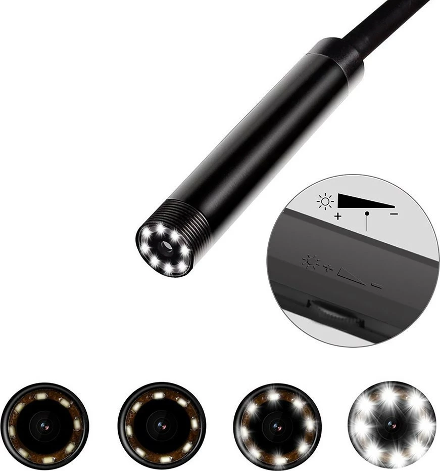 Inspekcijski endoskop, Media-Tech MT4099, WiFi, 5 m, črn