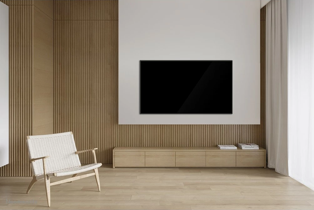 Stenski nosilec za TV Neomounts WL35S-850BL18, 2,18 m (86"), 100 x 100 mm, 800 x 400 mm, 0 - 12°, jeklo, črn