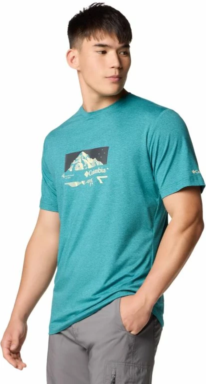 Majica za moške Columbia Kwick Hike Graphic, zelena