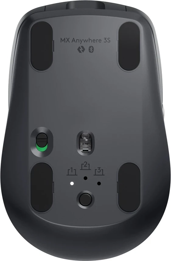 Brezžični miš RF + Bluetooth, 8000 DPI, Logitech MX Anywhere 3S