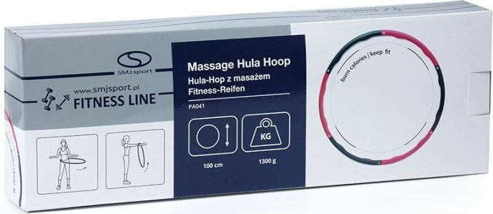 Hula-hop kolo 100 cm, SMJ, za moške in ženske, roza in srebrno