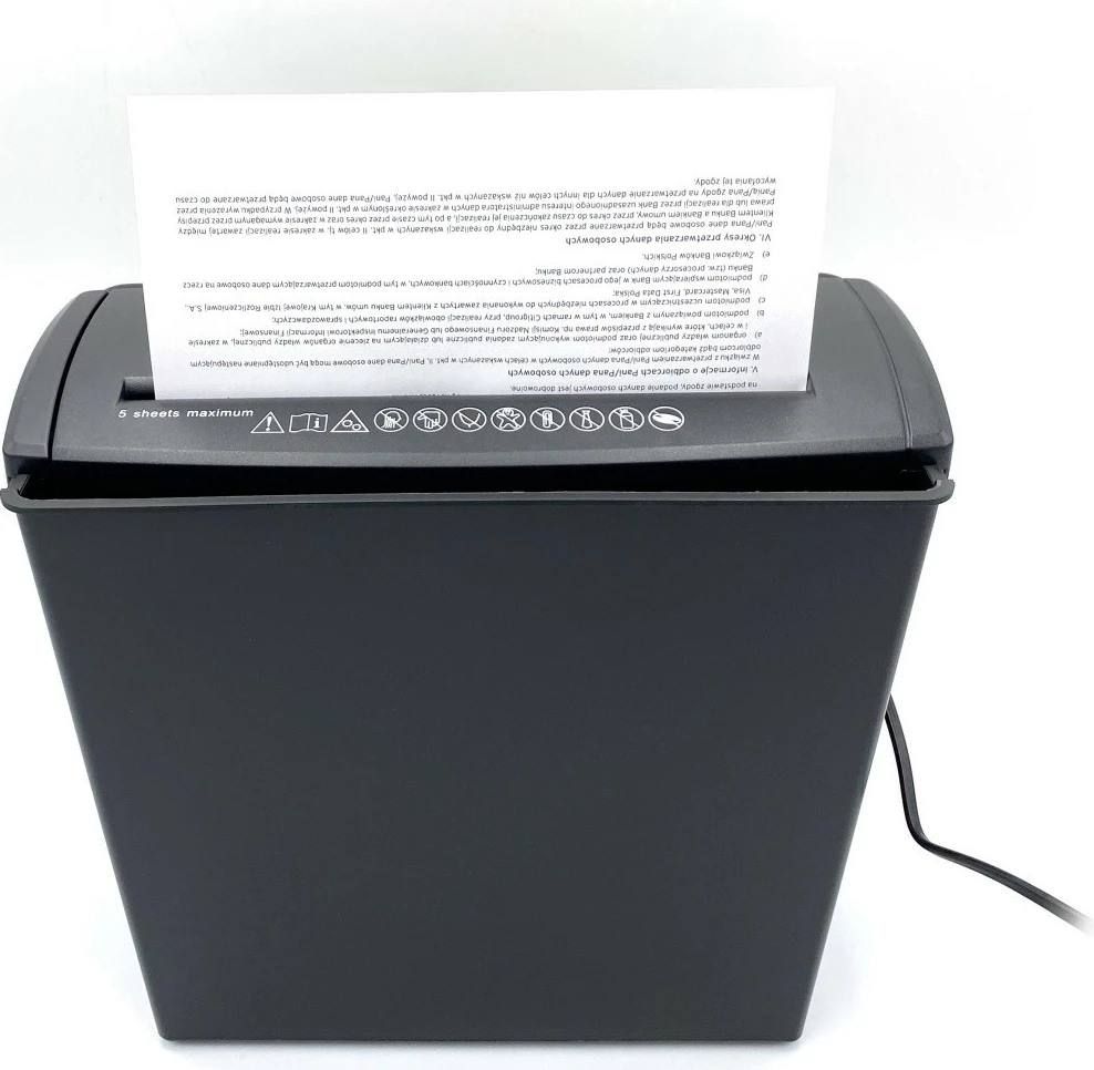 Univerzalni uničevalec dokumentov, Media-Tech MT215V3.0, 9.5 L, črn