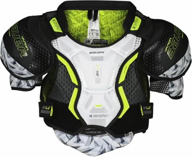 Mladoatletske ščitnike za ramena Bauer, črno-rdeče