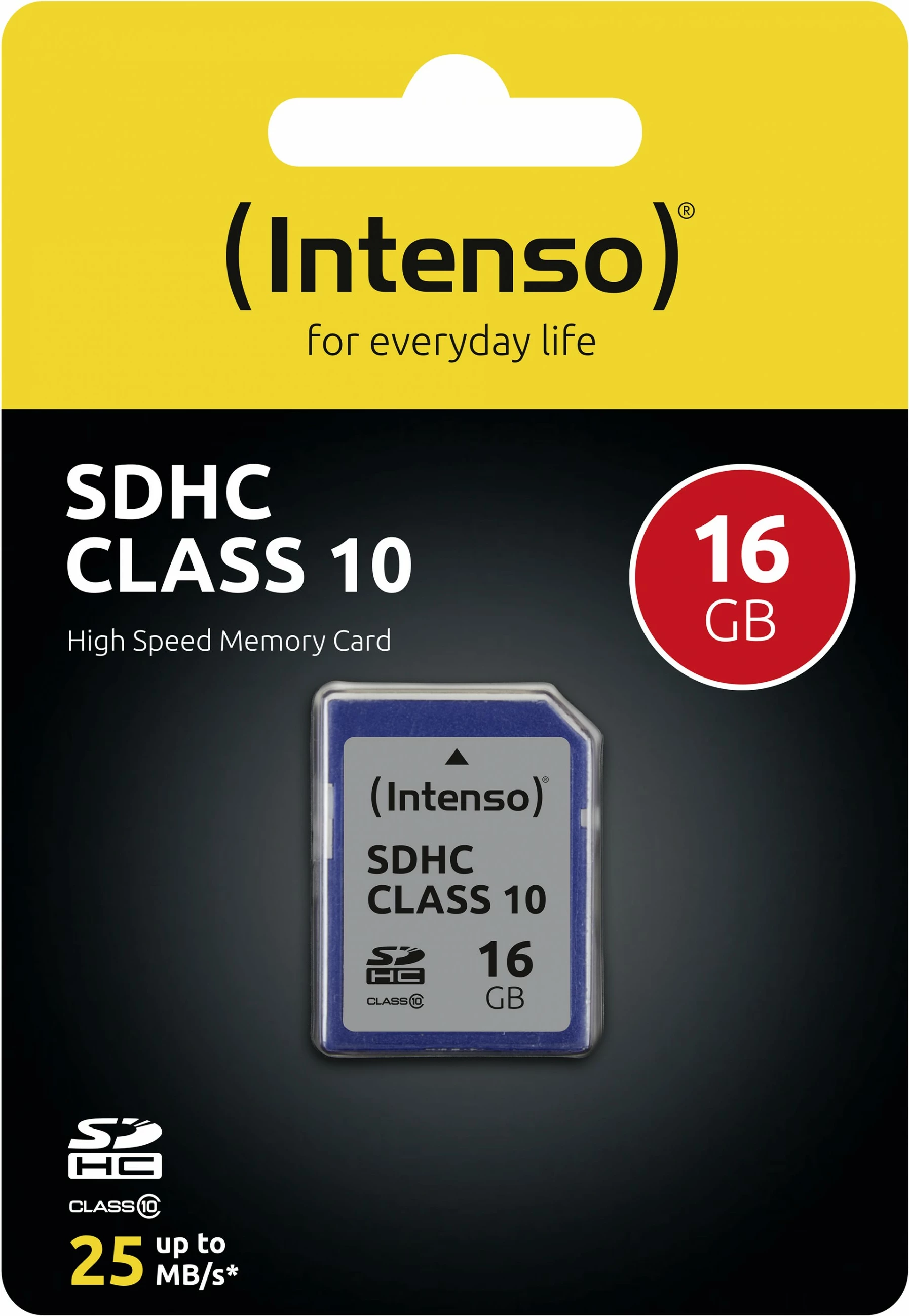 Kartica SDHC Intenso 3411470, 16 GB, Class 10, črna