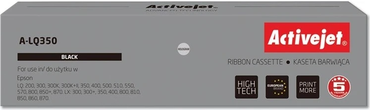 Zamenjalni tiskalni trak Activejet A-LQ350 za Epson, črn