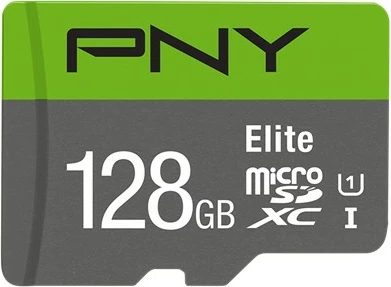 Kartica MicroSDXC 128GB PNY Elite, Class 10 UHS-I U1 V10, jesen/ siva