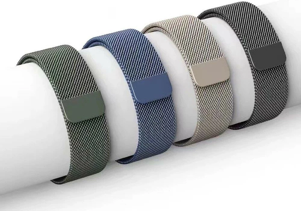 Magnetni pašček iz nerjavečega jekla Hurtel za Apple Watch 7 41mm / 9 45mm / 8 45mm / 7 45mm, mint
