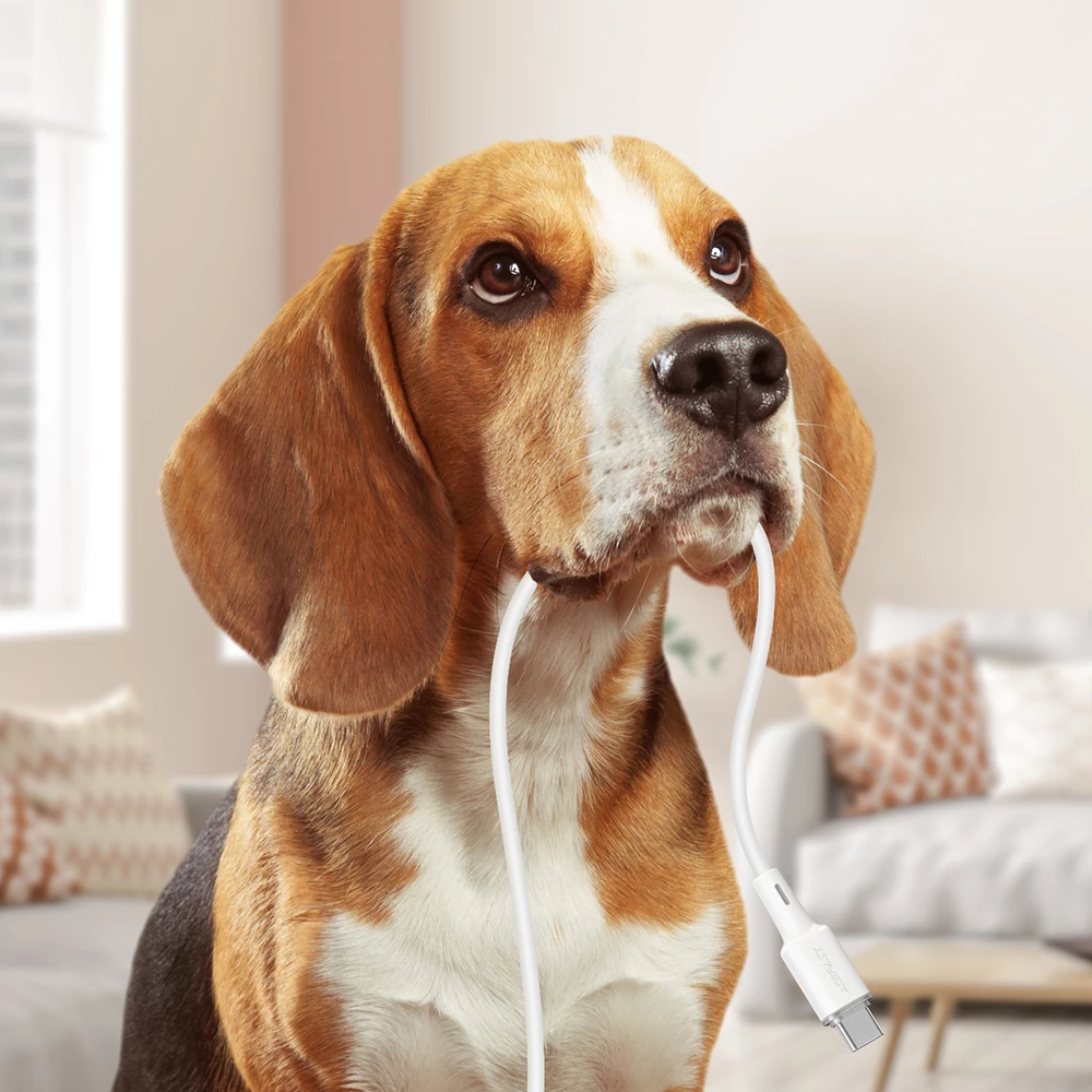 Kabel USB-C na USB-C, 1,2 m, 60 W, bel — Acefast C2-03-C-C