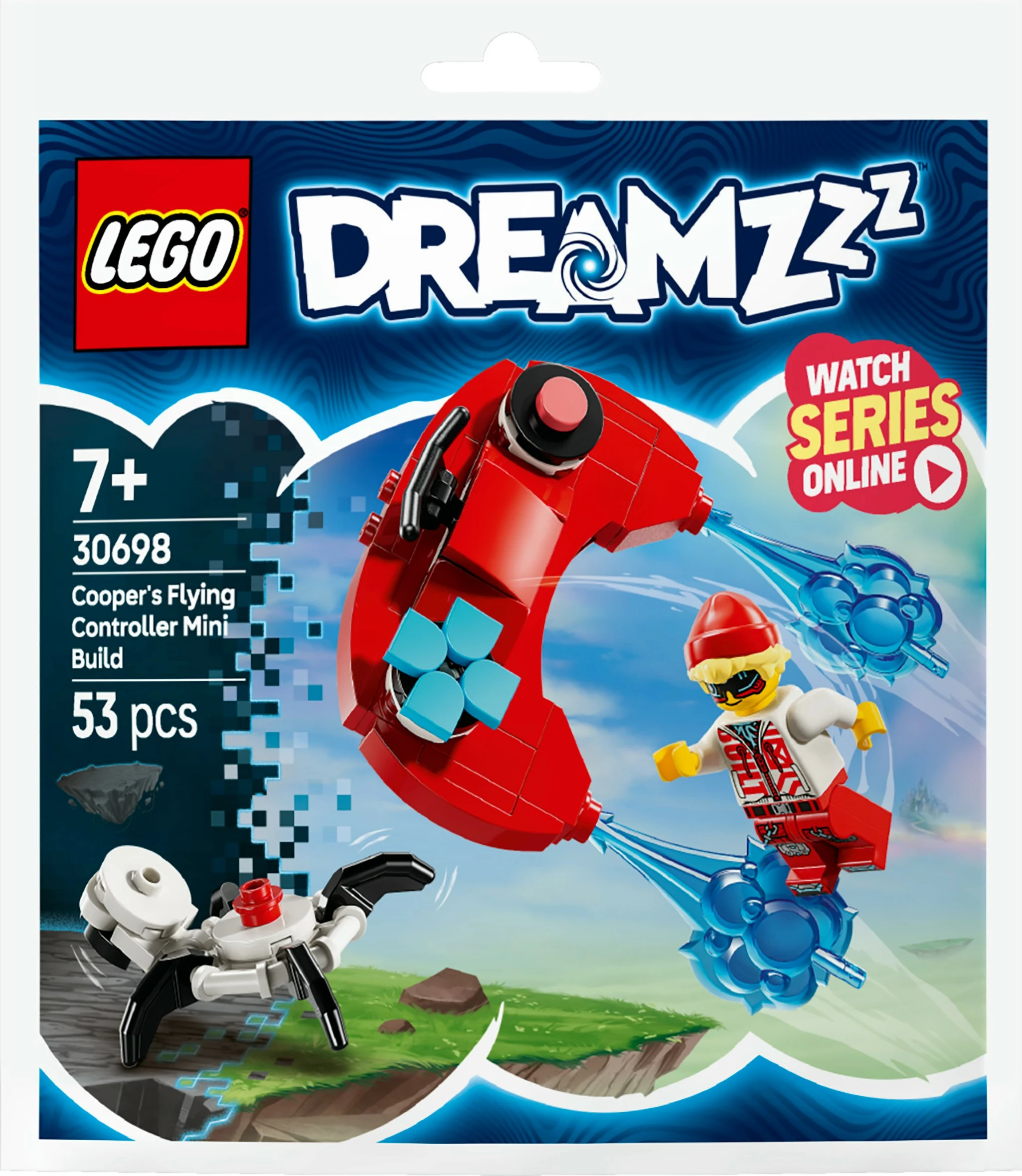 Mini gradbeni komplet Cooperjev letalni krmilnik, LEGO DREAMZzz 30698, 53 kosi, večbarven