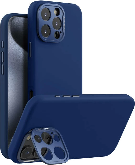 Ovitek za telefon Nillkin LensWing Magnetic za iPhone 16 Pro Max, modra