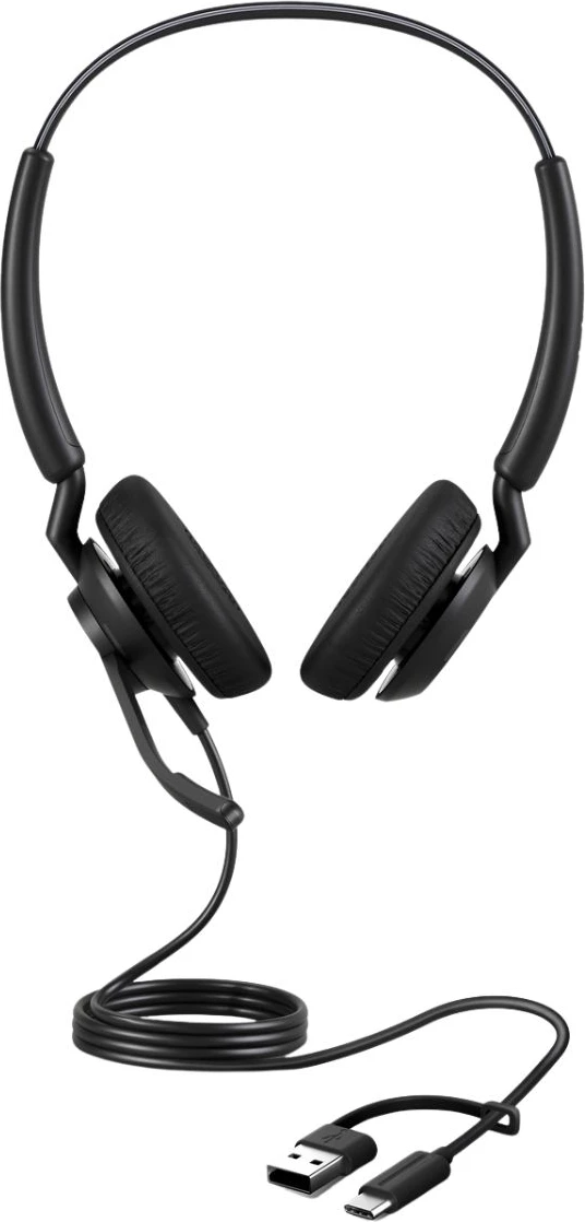 Slušalke z mikrofonom Jabra Engage 40 (4099-413-269), z USB kablom, stereo on-ear, črne