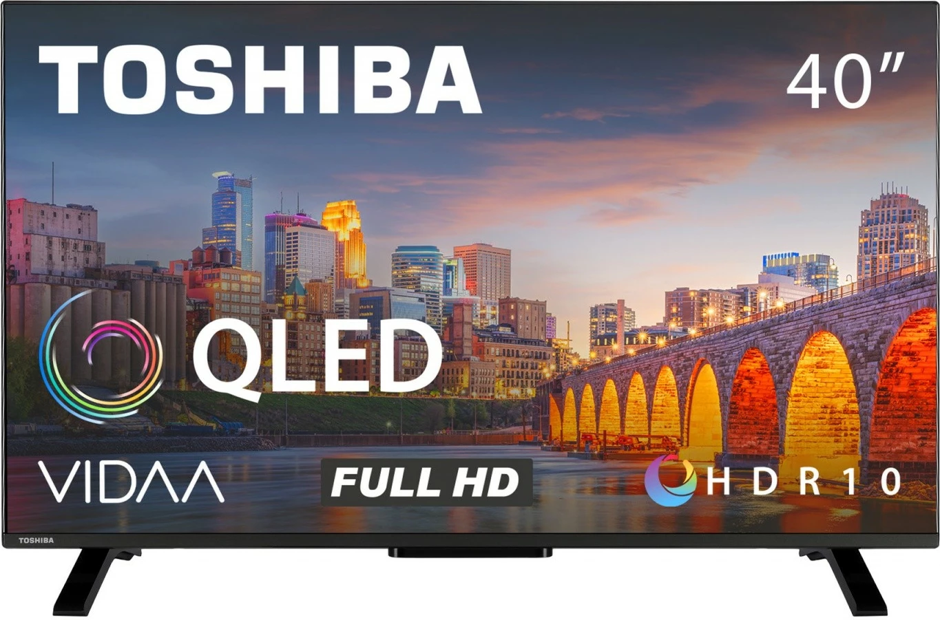 Televizor QLED 40-palčni, Full HD, Smart TV, črn Toshiba 40QV2F63DG