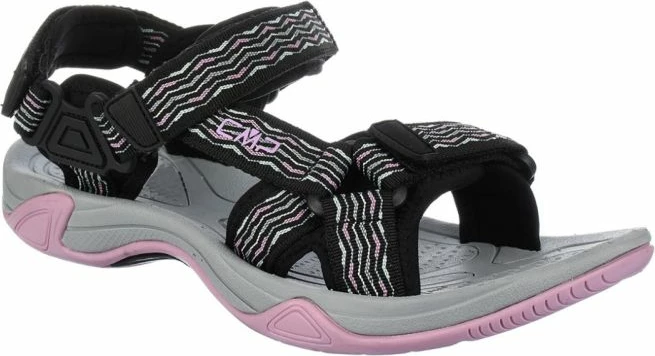 Sandale za ženske, črne in rožnate CMP