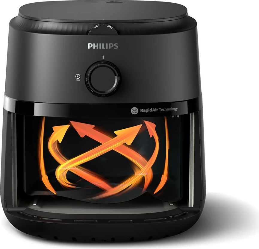 Zračna friteza Philips NA120/00, 4,2 L, 1500 W, črna