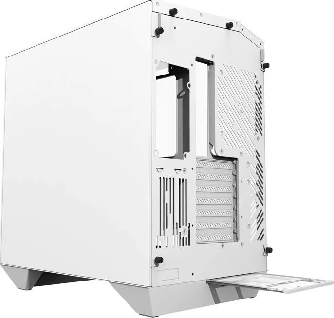 Midi tower z ohišjem iz kaljenega stekla, Darkflash DY470, brez ventilatorjev, belo