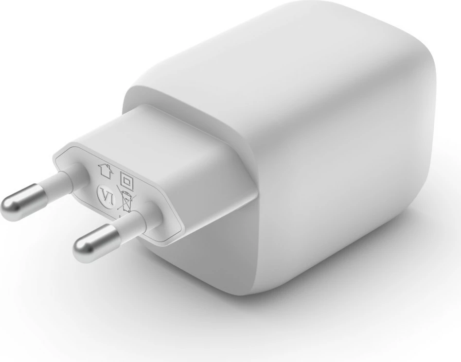 Polnilnik 65W, 2x USB Type-C, bel Belkin WCH013vfWH