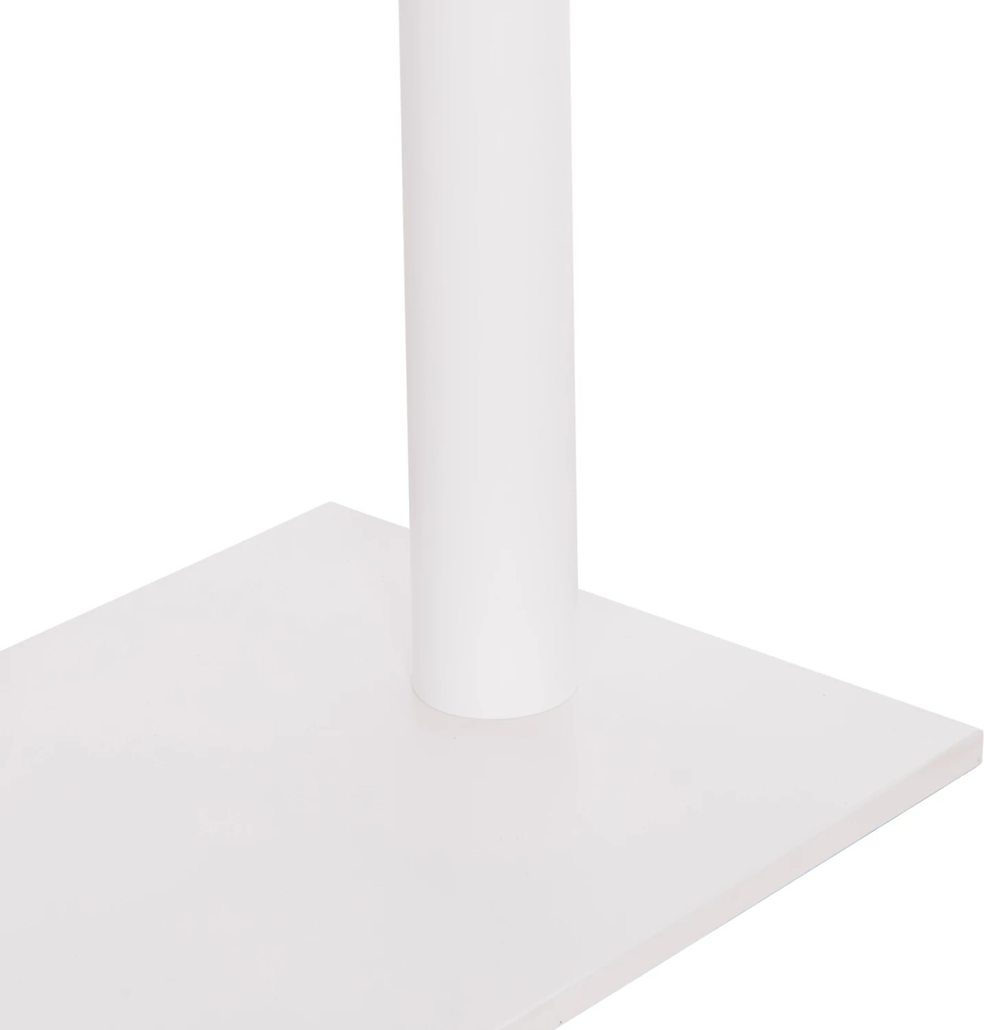 Podnožje za barsko mizo, dve nogi, kovina, mat bela, 80x40x108 cm