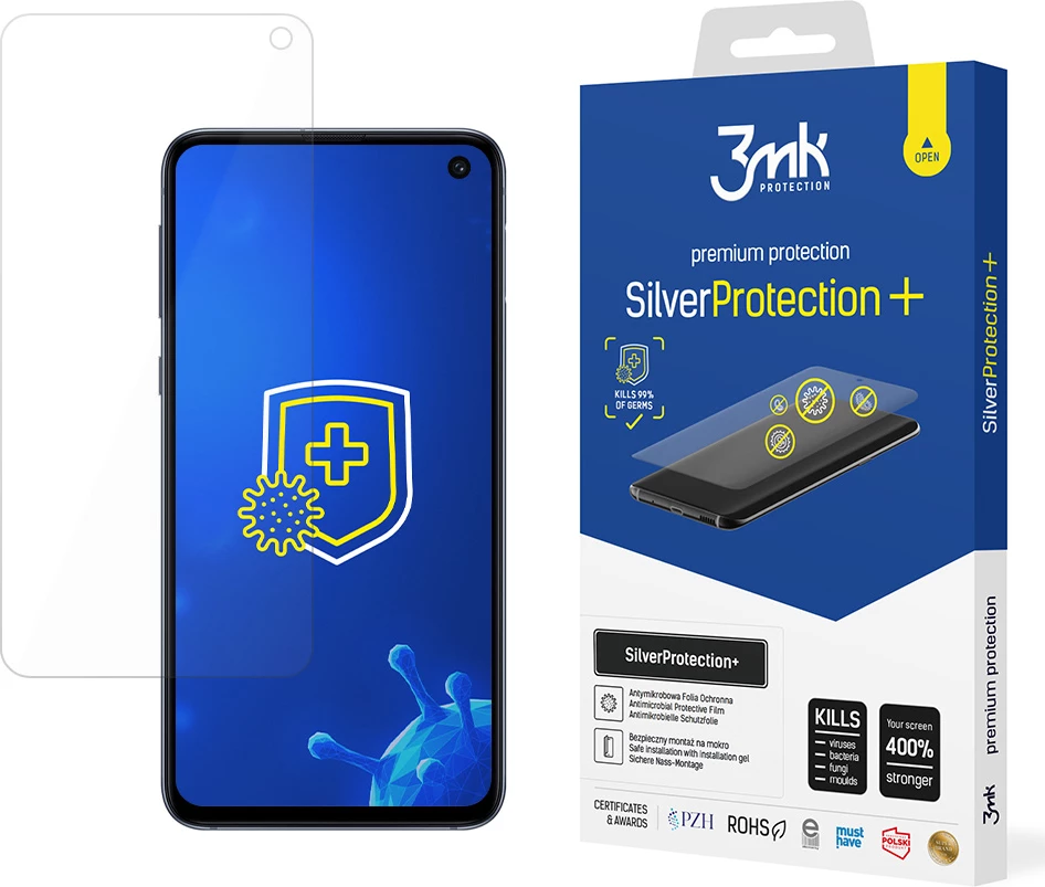 Zaščitna folija zaslona Samsung Galaxy S10e 3mk SilverProtection+, prozorna