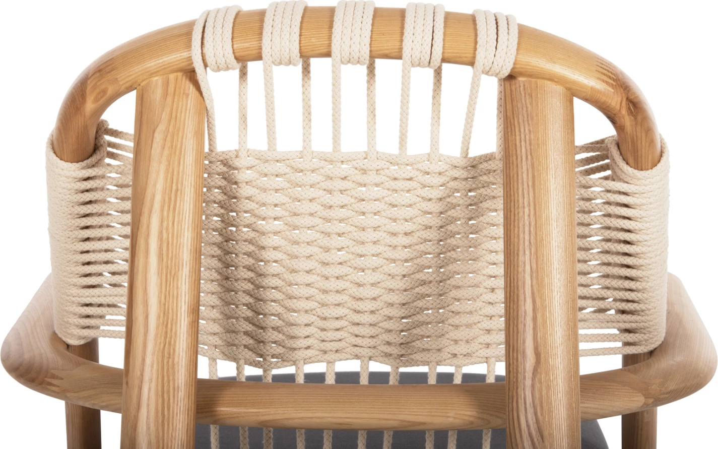 Ležalni stol CRAFT FH9413.01 iz jesenovega lesa in vrvi naraven