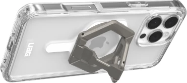 Prozoren ovitek s črno-titanovo barvo in magnetnim stojalom UAG Plyo MagSafe za iPhone 16 Pro Max, Titanic