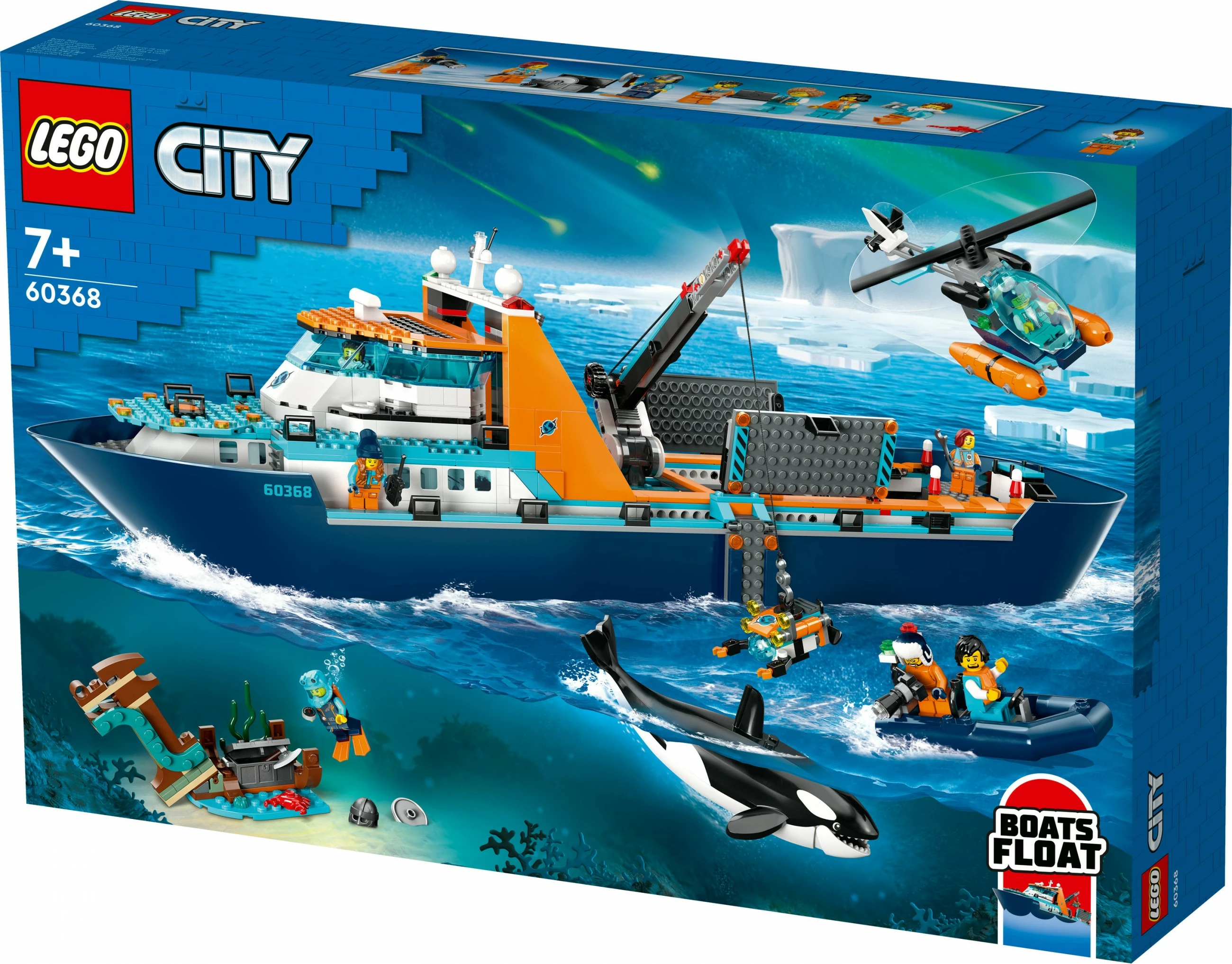 Set za gradnjo Arctic Explorer Ship, LEGO, 815 delov, plastika, večbarven