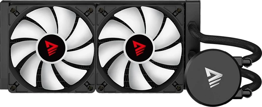 Vodna hlajenja za ohišje Savio VELOX 240MM, 2x12 cm, RGB, črno