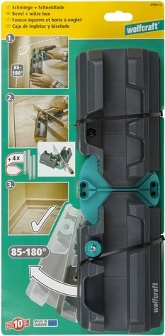 Škatla za mitro Wolfcraft 6948200, črna