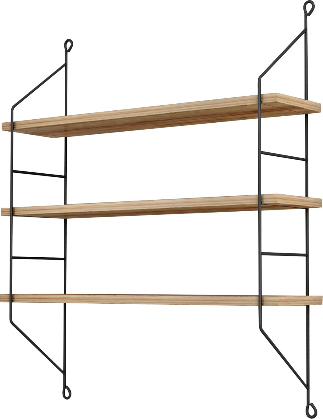 Stenske police ACHALA FH9185.11 melamin v naravnem hrastu 60x15x68H cm