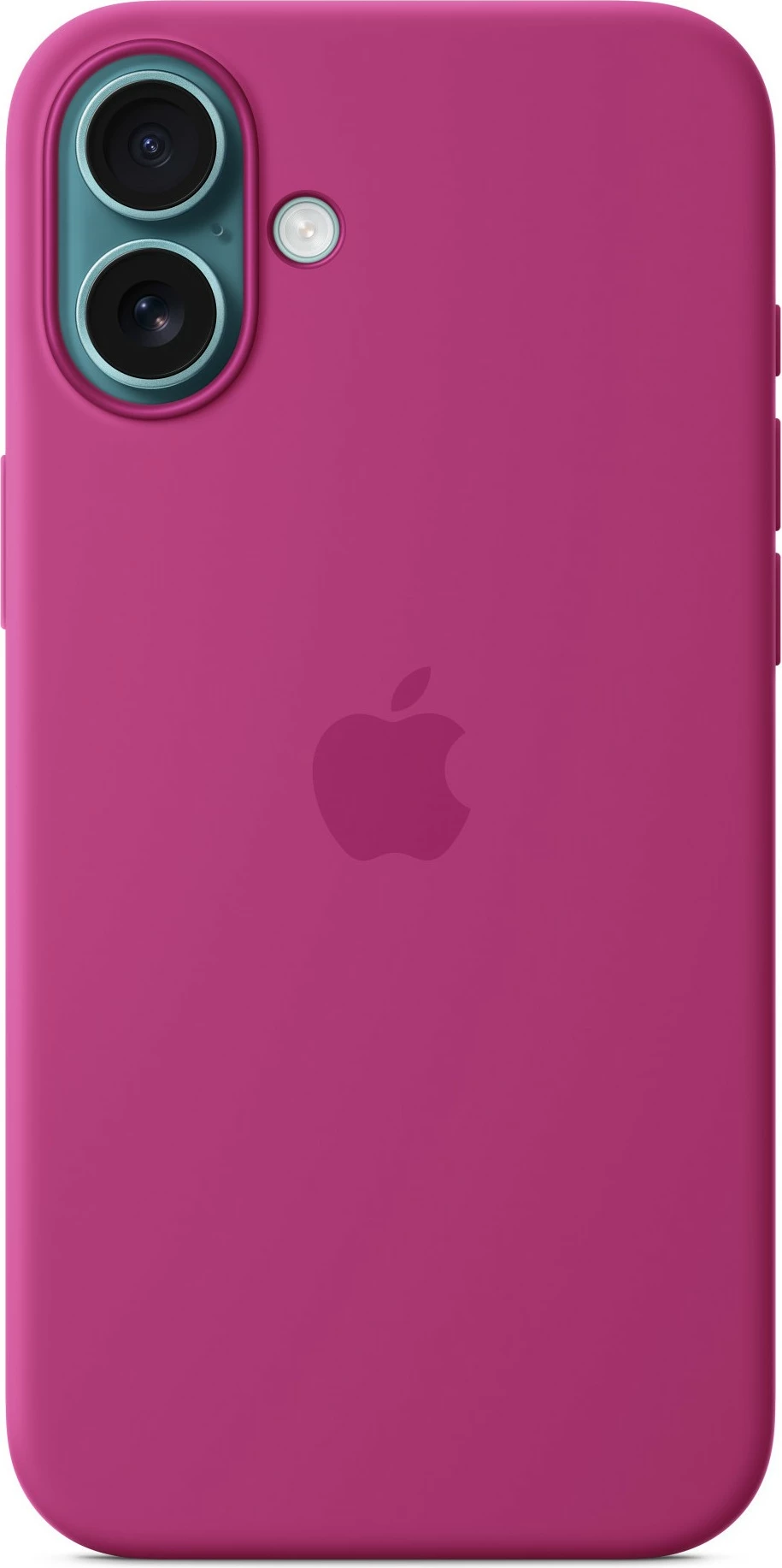Silikonska zaščita za Apple iPhone 16 Plus, MagSafe, fuksija
