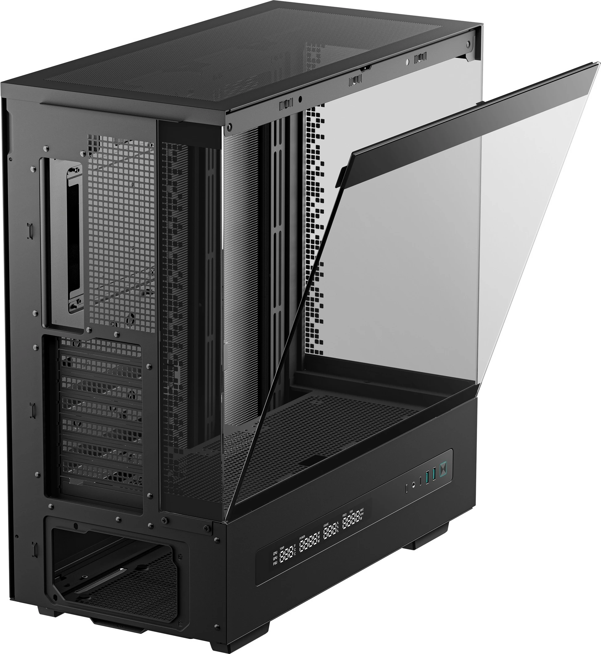 Računalniško ohišje Deepcool CH690, Tower, ATX, micro ATX, Mini-ITX, črno