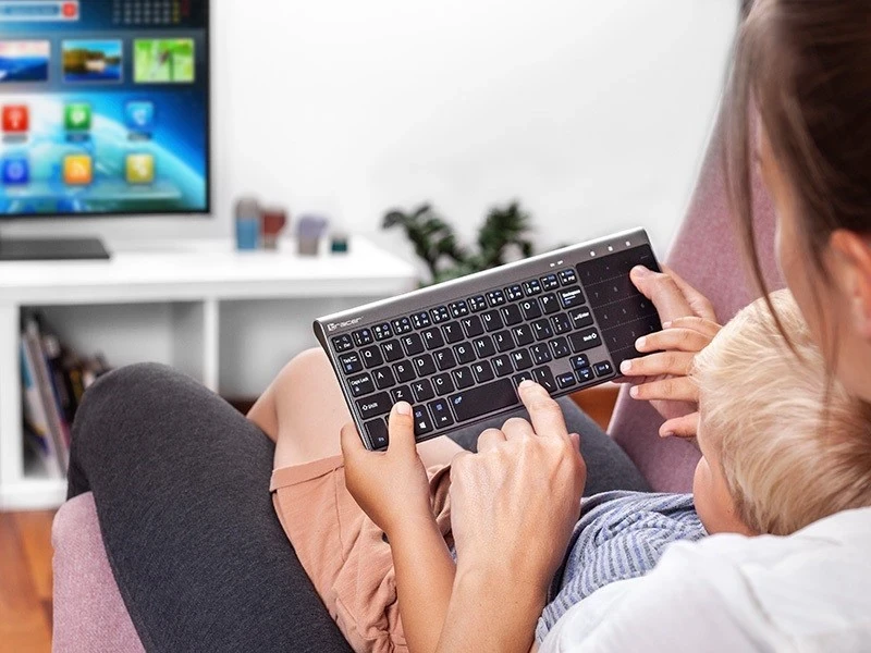 Brezžična tipkovnica Tracer Expert RG, 2,4 GHz, pepelnato siva