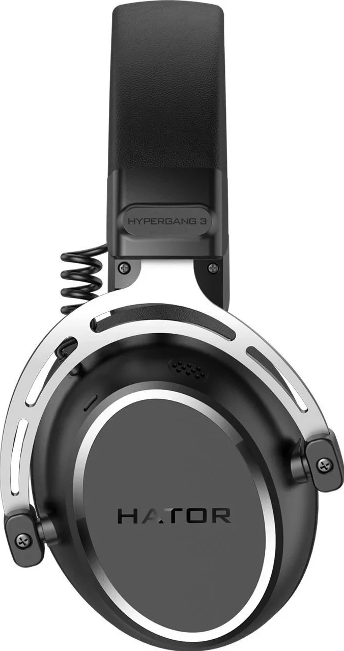 Slušalke Hator Hypergang 3, z odklopnim mikrofonom, z žico, črne
