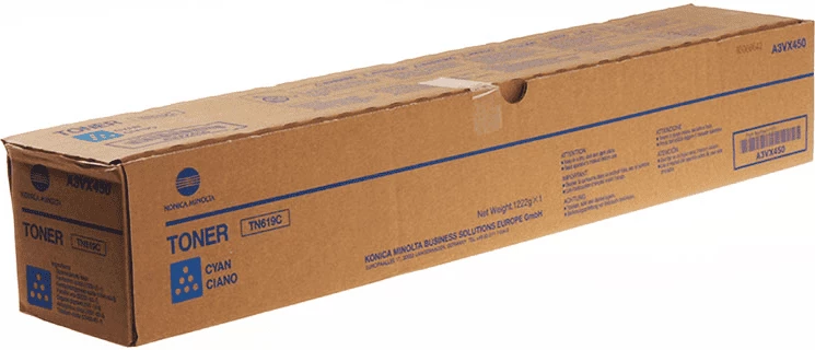 Toner kartuša TN619C / A3VX450 (A3VX45H), Konica Minolta, kapaciteta do 78.000 strani, cijan