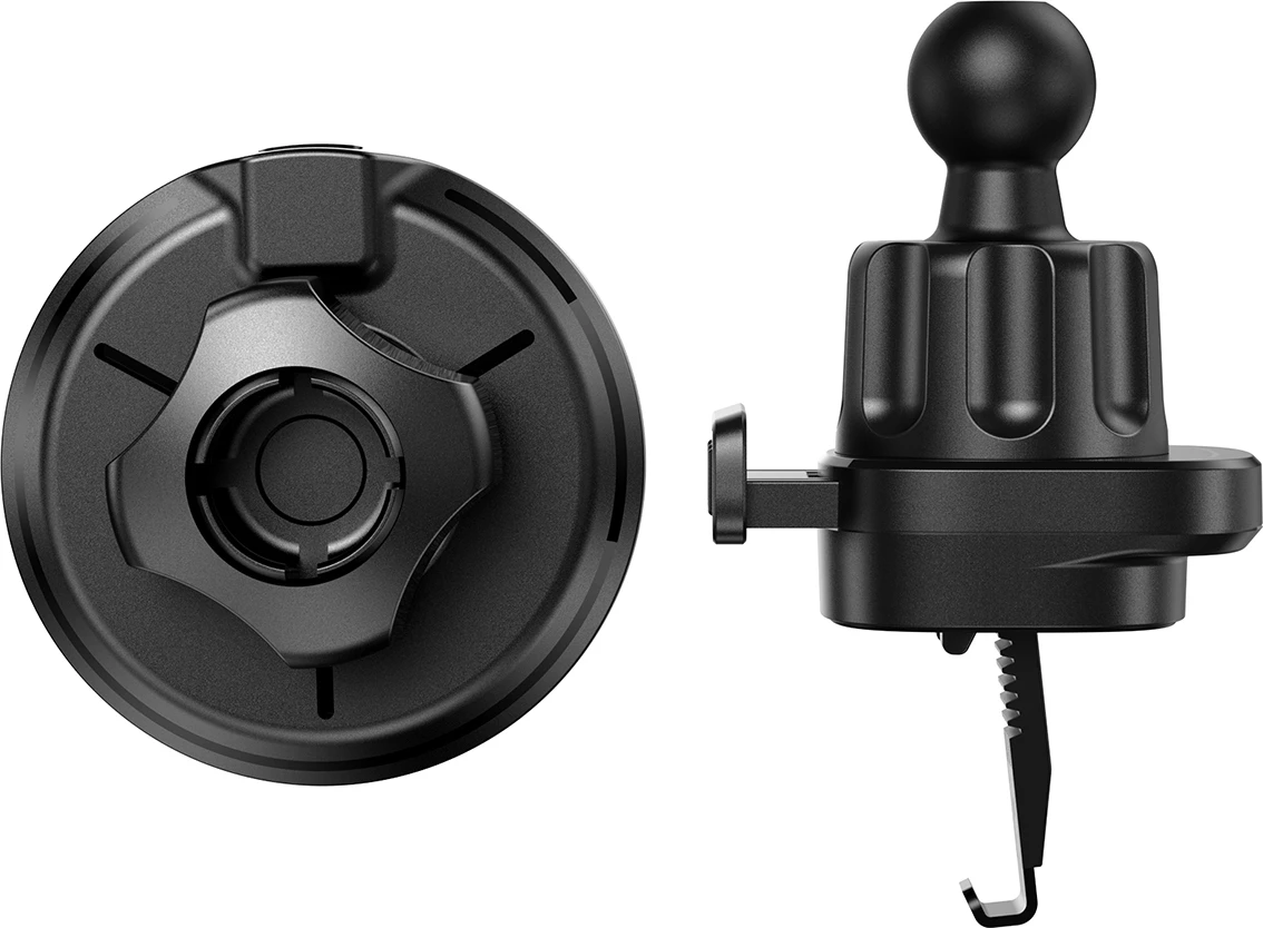 Magnetni nosilec za avto z brezžičnim polnjenjem Qi2 15 W, Joyroom JR-ZS412, za rešetko zračnika, MagSafe magneten, USB-C, združljiv 4,7–7", črn