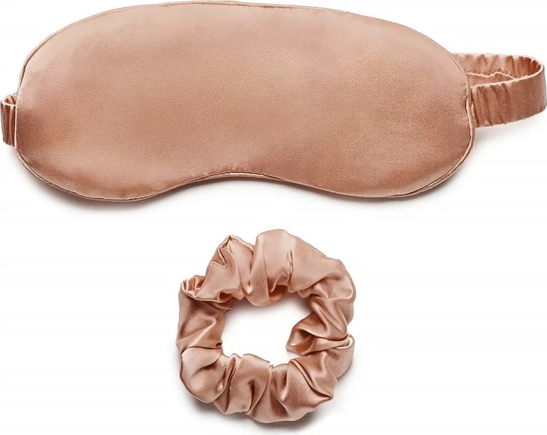 Maska za spanje in trakovi za lase Lovli Silk, komplet 2 kosa
