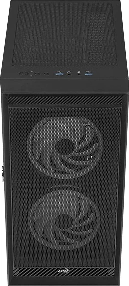 Namizna ohišje PGS Graphite-G-BK-v2 FRGB, Aerocool, črno