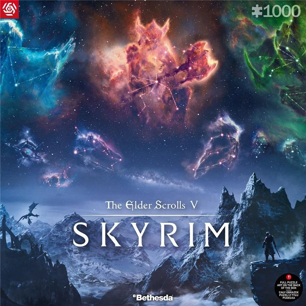 Sestavljanka The Elder Scrolls V: Skyrim, 1000 kosov, Good Loot Gaming