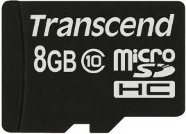 Kartica microSDHC Transcend 8GB Class 10, črna