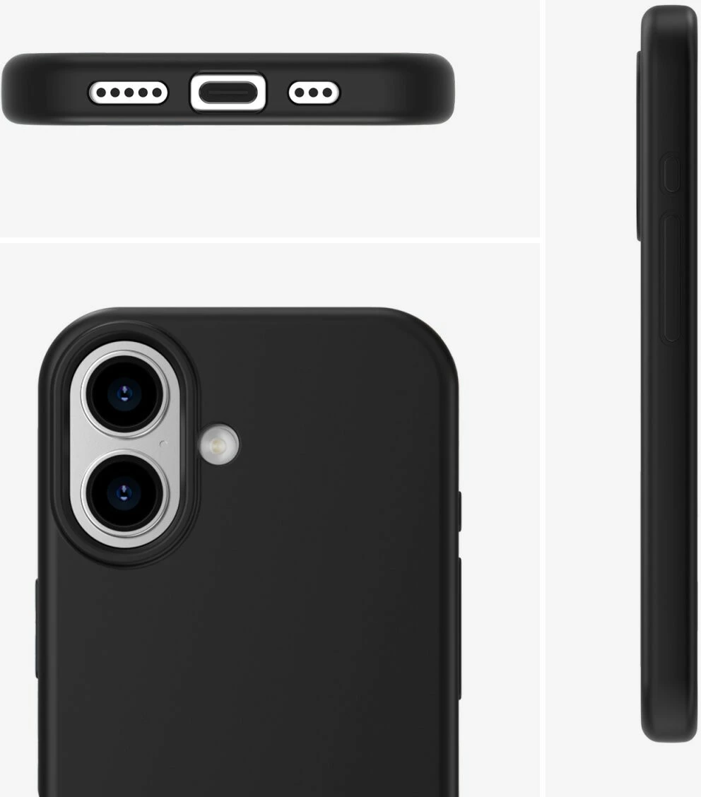 Silikonski ovitek Cupertino 4smarts za iPhone 17, črn