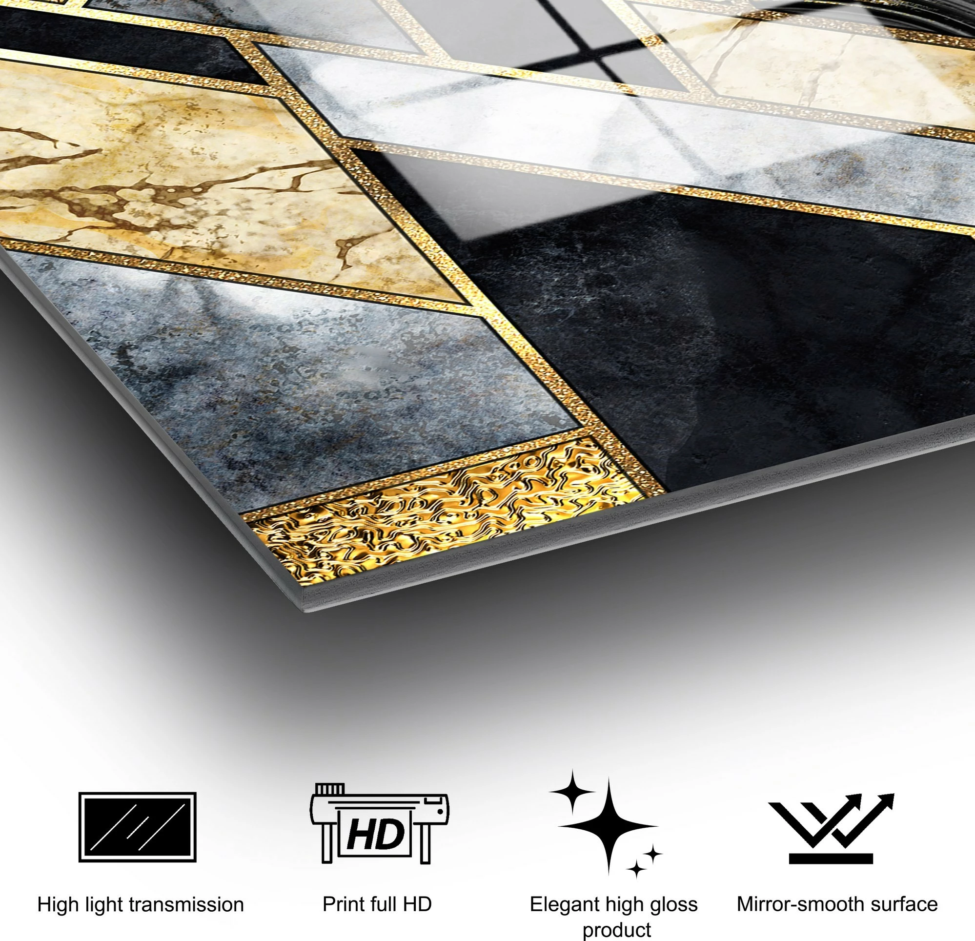 Dekorativna slika iz kaljenega stekla, večbarvna, Wallity UV-033, 70 x 100 cm