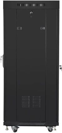 RACK ohišje Lanberg FF01-6627-12BL, 27U, 600x600 mm, črno