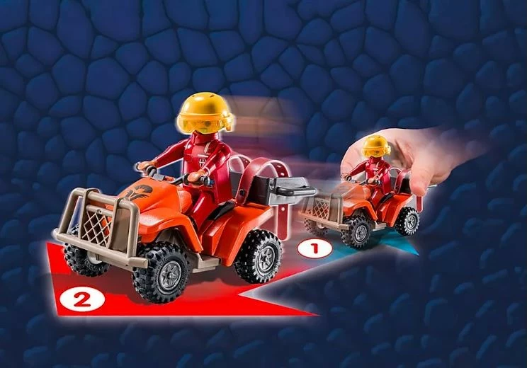 Komplet igrač Playmobil Dragons: The Nine Realms Icaris Quad & Phil 71085, 28 delov