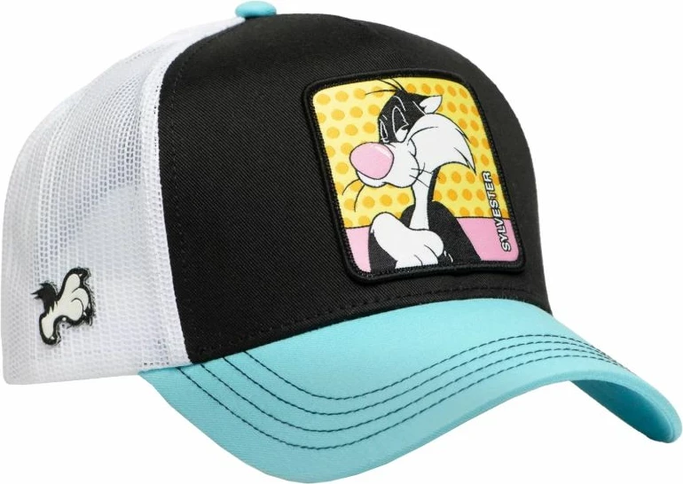 Kapa s šiltom snapback Capslab, moški, bela/črna/modra