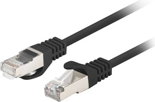 Kabel za omrežje Cat6, 3 m, črn Lanberg PCF6-20CC-0300-BK