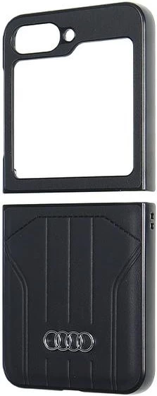 Ovitek iz sintetičnega usnja MagSafe za Samsung Galaxy Z Flip 6, črn, Audi