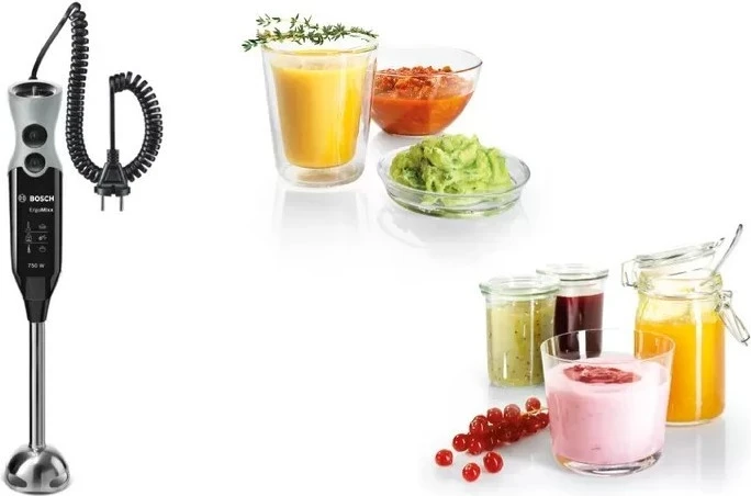 Ročni mešalnik Bosch ErgoMixx, 750 W, črno-srebrn